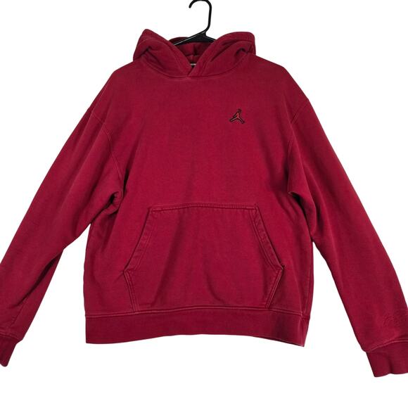Air Jordan Other - Air Jordan Mens Medium Red Embroudered Pullover Hoodie Sweatshirt 0828